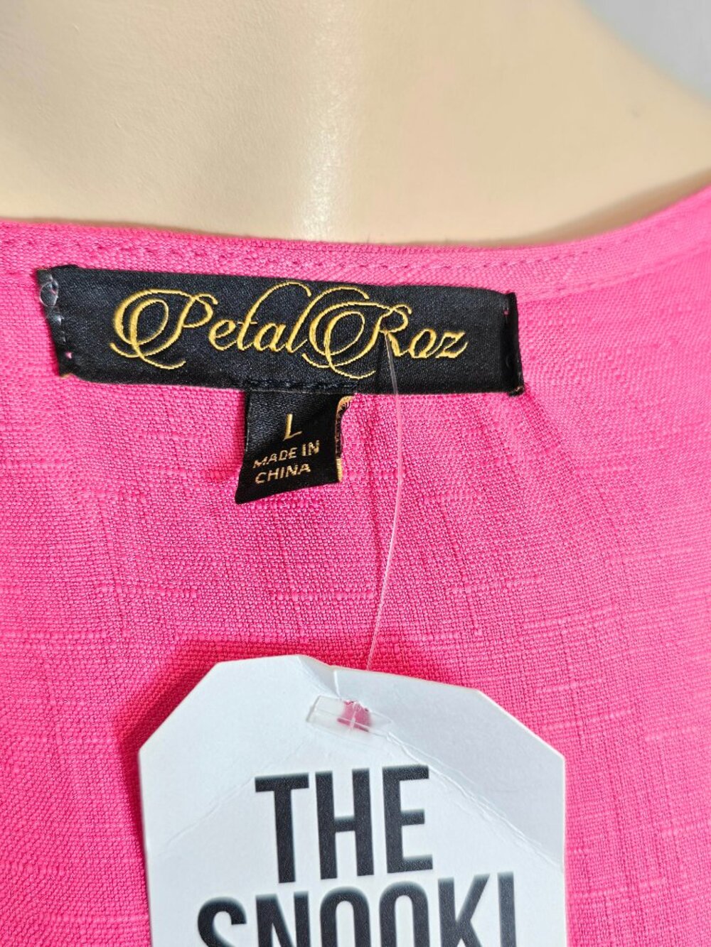Petal Roz Snooki Shop NWT Pink Maxi Wrap Dress Cover Up Crochet Waist L - Picture 12 of 14
